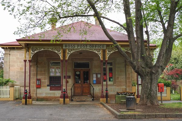 Postkantoor in Ross, Tasmanië, Australië